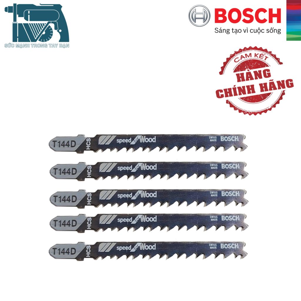 Lưỡi cưa lọng gỗ T144D Bosch 2608630040 (bộ 5 lưỡi)