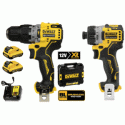 Bộ combo máy khoan vặn vít dùng pin 12V Dewalt DCK26706D2