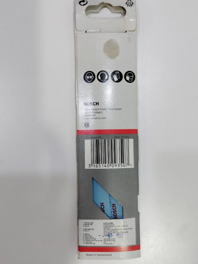 Lưỡi cưa kiếm cắt sắt S922BF Bosch 2608656014 (bộ 5 lưỡi)