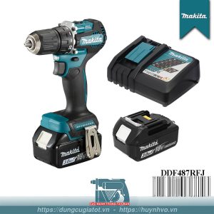 Máy khoan vặn vít pin 18V Makita DDF487RFJ