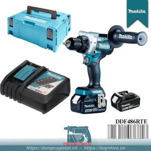 Máy khoan vặn vít pin 18V Makita DDF486RTE
