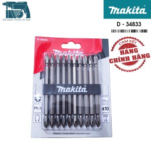 Bộ vít Pake chuôi lục giác 1/4″ Makita D-34833 (6.35mm)