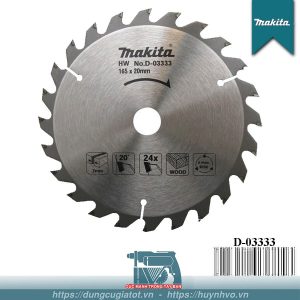 Lưỡi cắt gỗ 165mm 24 răng Makita D-03333