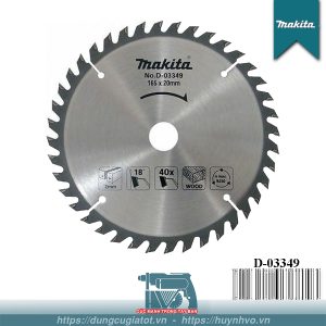 Lưỡi cắt gỗ 165mm 40 răng Makita D-03349