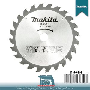 Lưỡi cắt gỗ 165mm 24 răng Makita D-50491