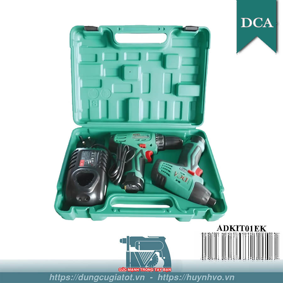 Bộ Combo máy khoan và siết vít Pin 12V DCA ADKIT01EK