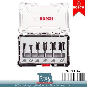 Bộ mũi phay thẳng 6 món Bosch 2607017467
