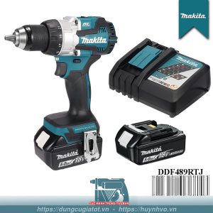 Máy khoan vặn vít pin 18V Makita DDF489RTJ