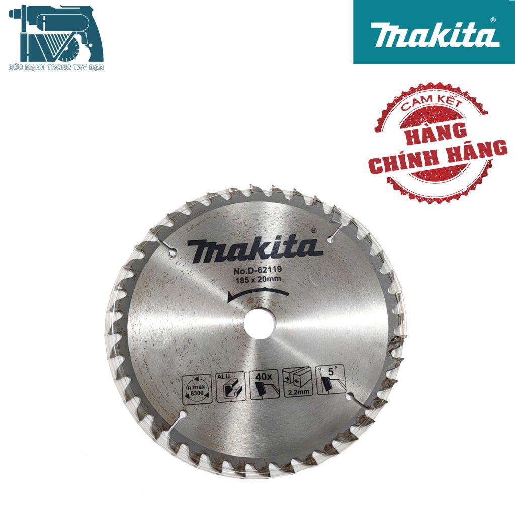 Lưỡi cắt nhôm 185mm 40 răng Makita D-62119