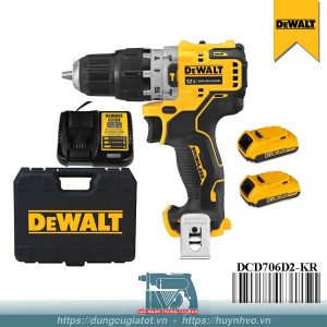 Máy khoan động lực pin 12V Dewalt DCD706D2-KR