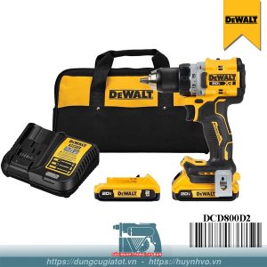 Máy khoan pin 20V Dewalt DCD800D2
