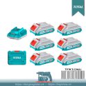 Bộ 6 pin TFBLI20011 và 1 sạc TFCLI2001 Total TFBCLI20611