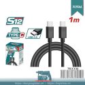 Dây cáp sạc USB type-C sang type-C 1M Total TIUCC02
