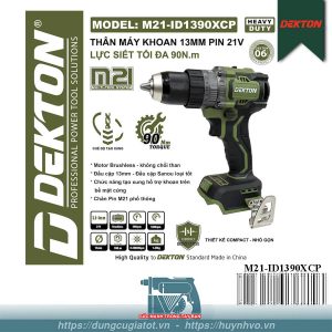 Máy khoan pin 21V Dekton M21-ID1390XCP