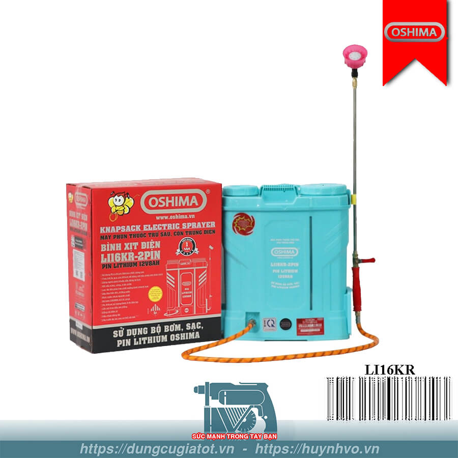 Bình xịt điện OSHIMA Li16KR