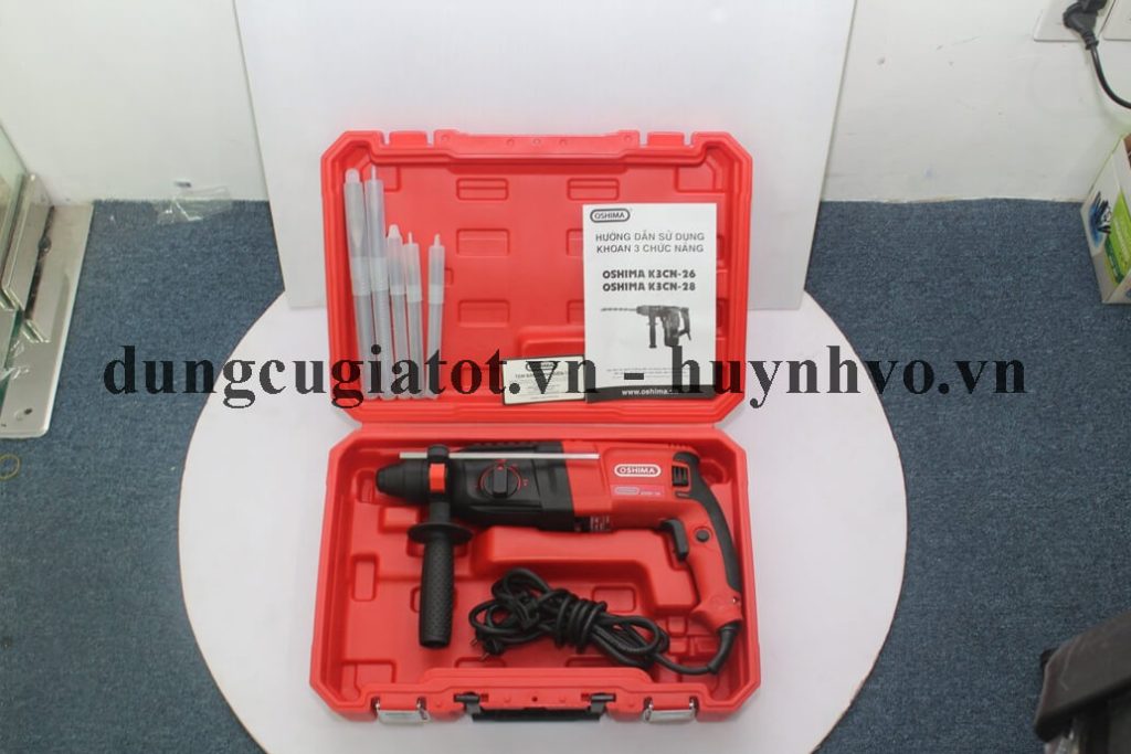 Máy khoan đục 3 chức năng Oshima K3CN26