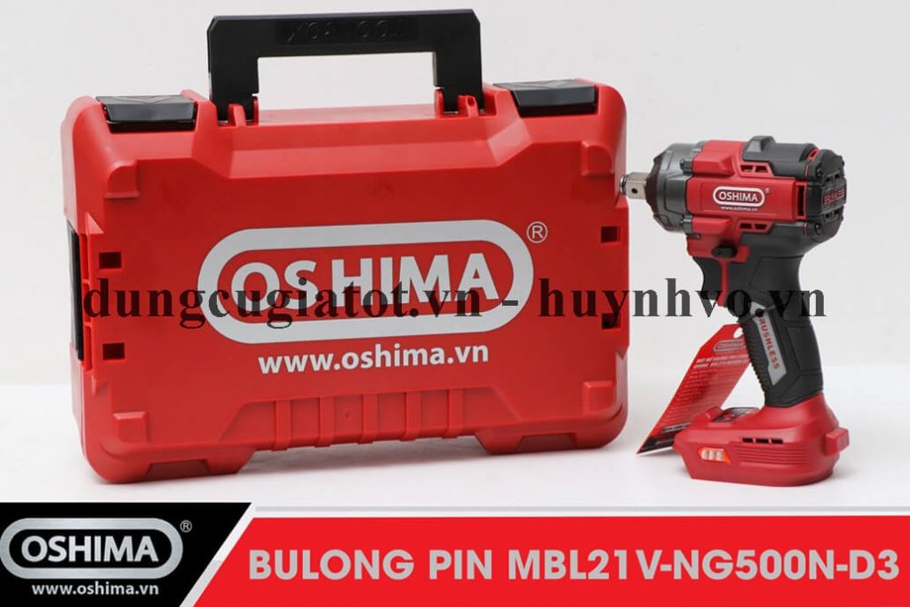 Máy siết bu lông pin 21V lithium Oshima MBL21V-NG500N-D3