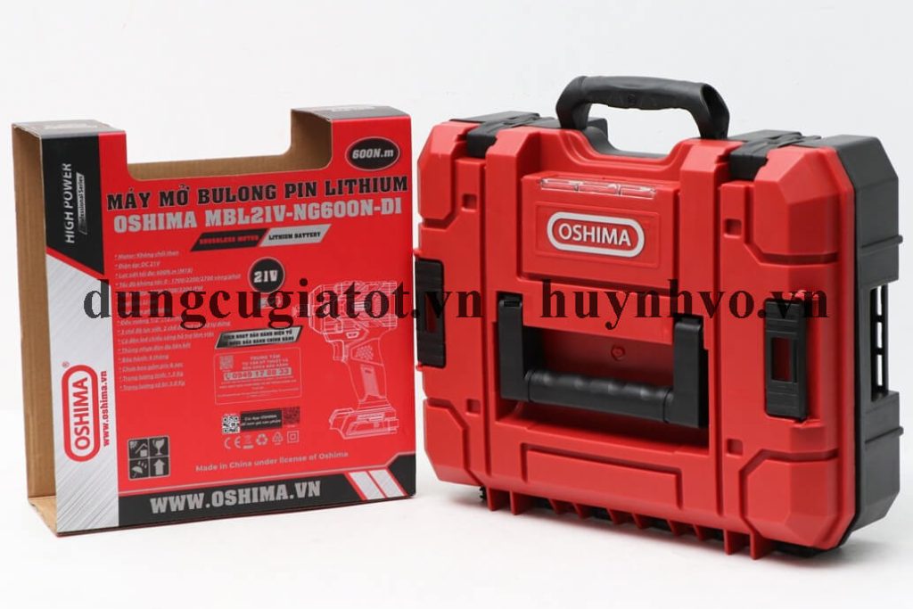 Máy siết bu lông pin 21V Oshima MBL21V-NG600N-D1