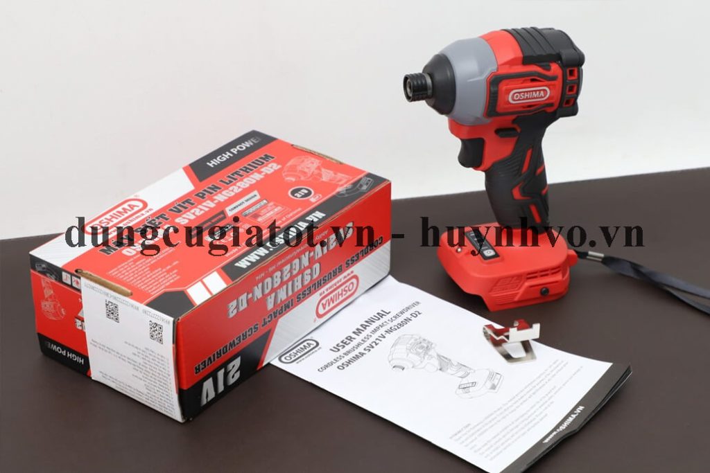 Máy siết vít pin 21V Oshima SV21V-NG280N-D2