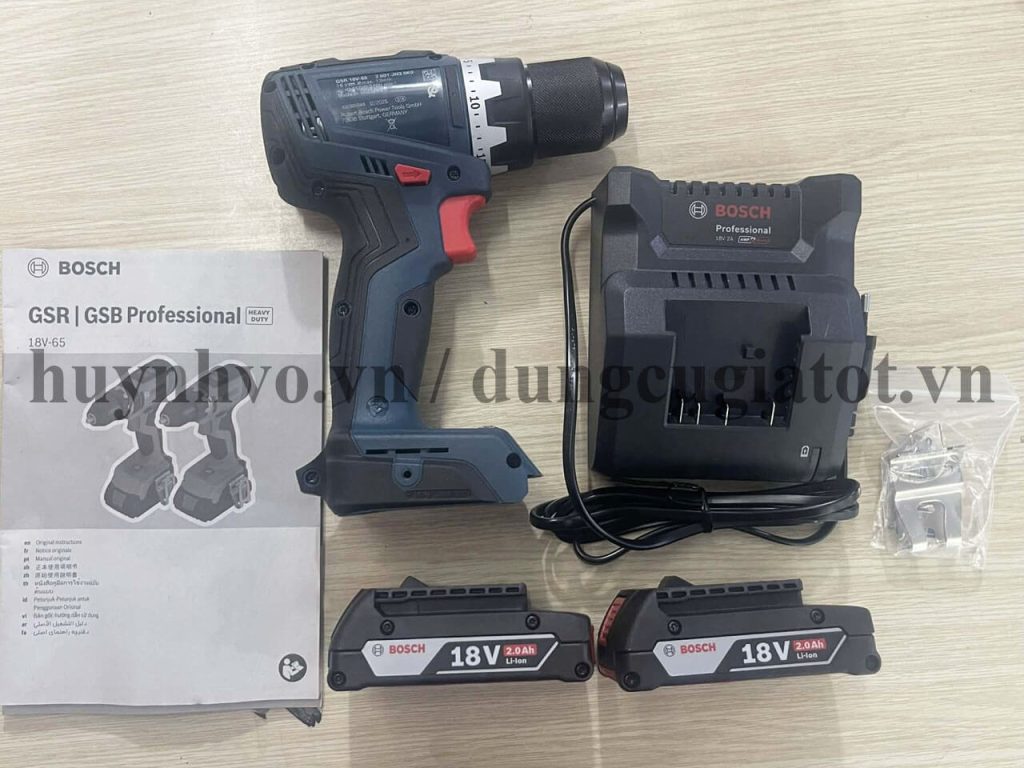 Máy khoan pin 18V Bosch GSR 18V-65